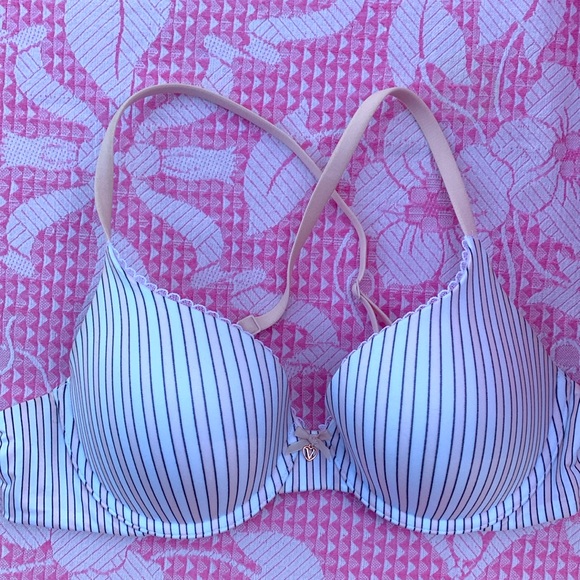 Body by Victoria- NWOT- Perfect Shape Bra- 34C- Smooth in Pink Stripes - Picture 16 of 17